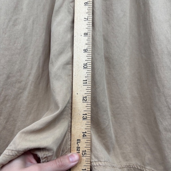 Faherty Arlie Day Romper XXL Linen Utility Safari Tan Beach Fisherman Minimalist - Picture 14 of 15